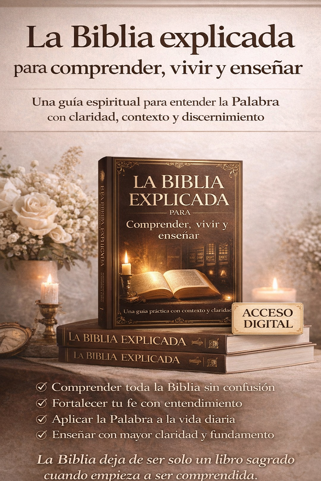 La Biblia explicada para comprender, vivir y enseñar.